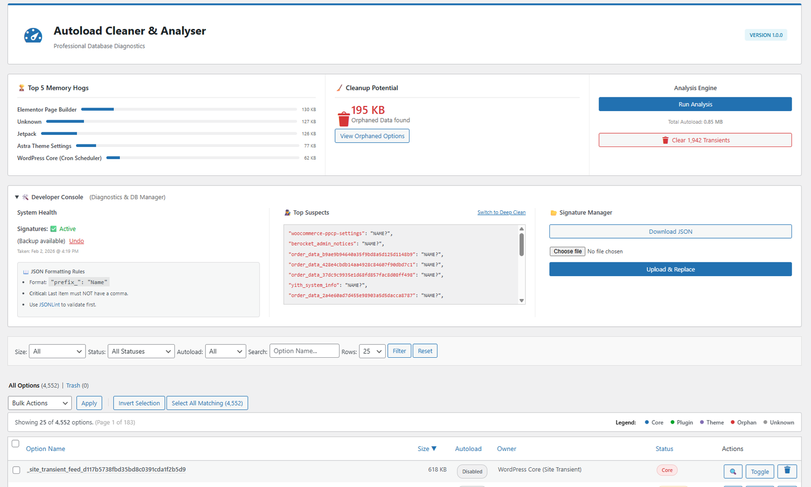 Advanced Developer Console Settings